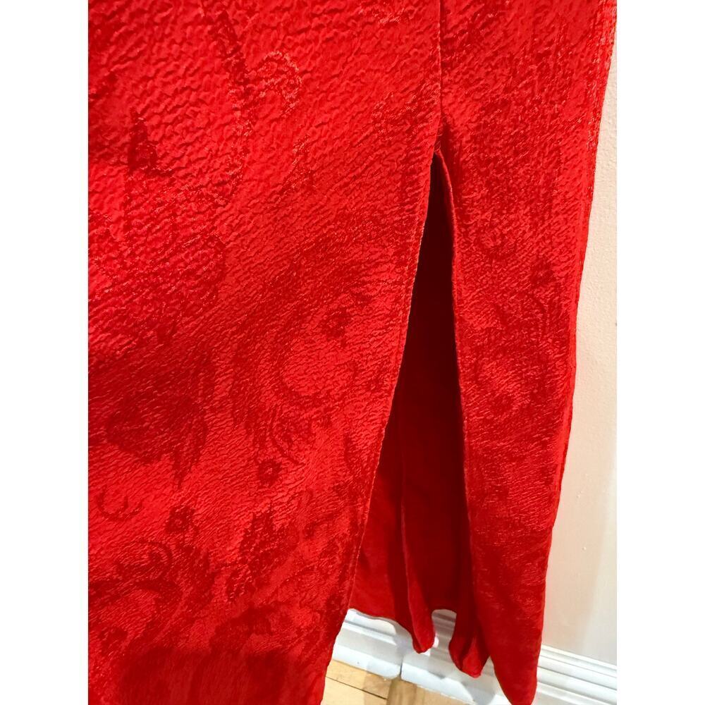 Vintage Red Victorias Secret Lace Long Dress Slip - Picture 7 of 7